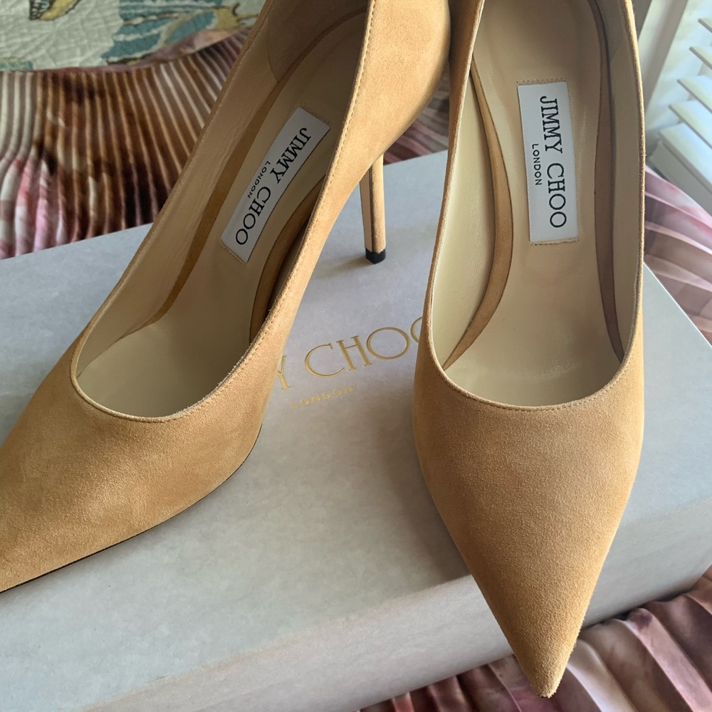 Jimmy Choo Love 85 Suede Pumps